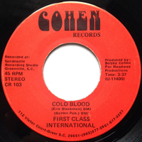 First Class International ‎– Cold Blood