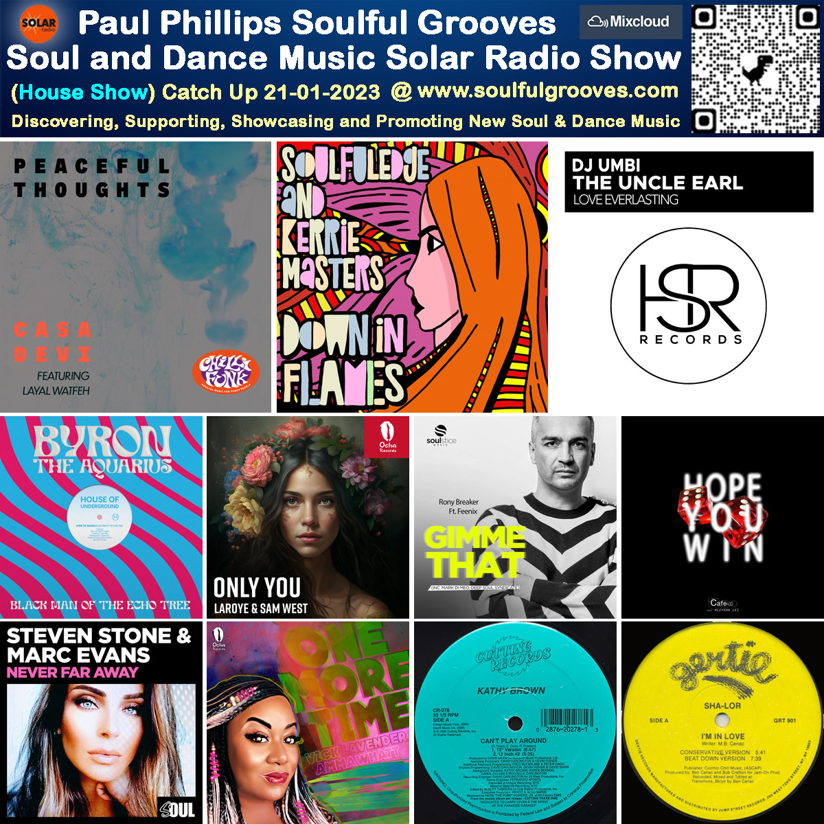 A picture of Paul Phillips radio show playlist of new and classic soulful house, deep house, nu disco, soul, funk, jazz, disco, 80s boogie music