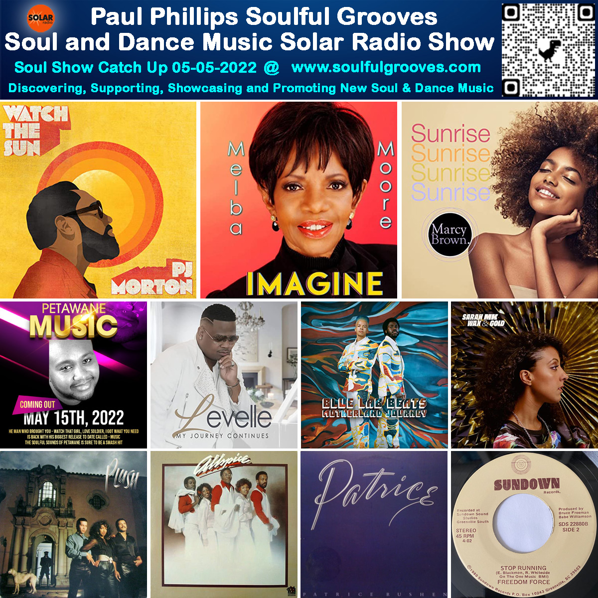 A picture of Paul Phillips radio show playlist of new and classic soulful house, deep house, nu disco, soul, funk, jazz, disco, 80s boogie music