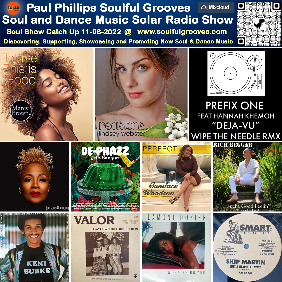 A picture of Paul Phillips radio show playlist of new and classic soulful house, deep house, nu disco, soul, funk, jazz, disco, 80s boogie music