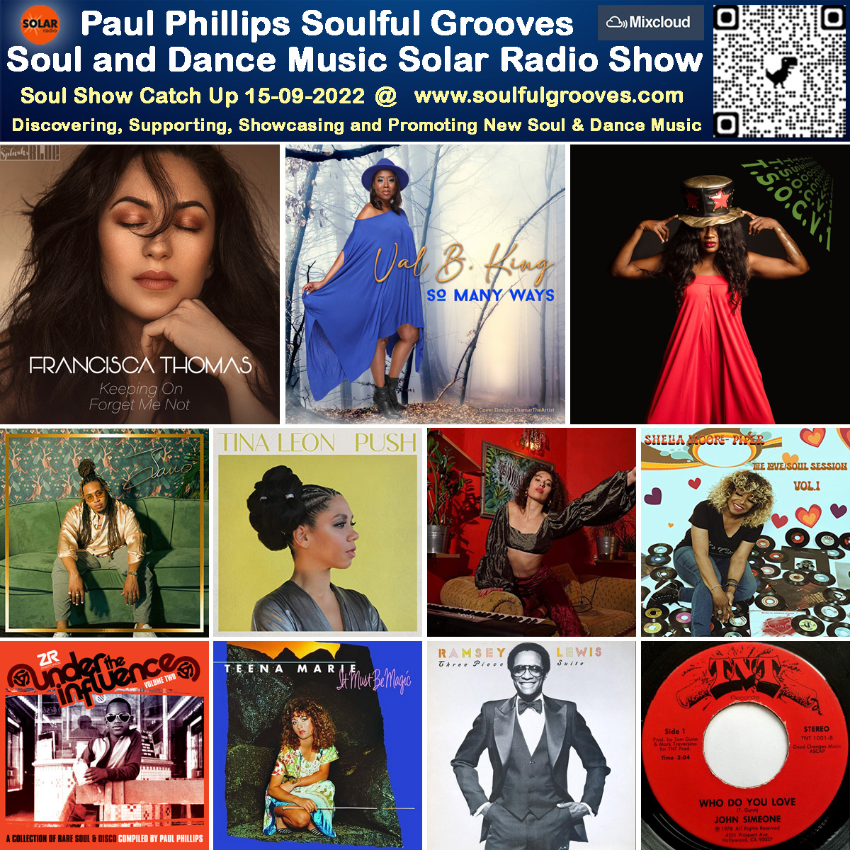 A picture of Paul Phillips radio show playlist of new and classic soulful house, deep house, nu disco, soul, funk, jazz, disco, 80s boogie music
