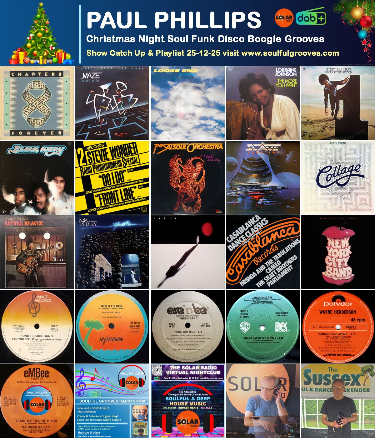Paul Phillips Soulful Grooves Solar Radio Show Christmas Special