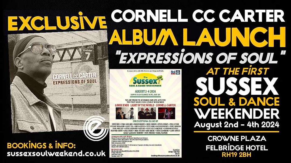 Cornell CC Carter album lauch at The Sussex Soul Weekend